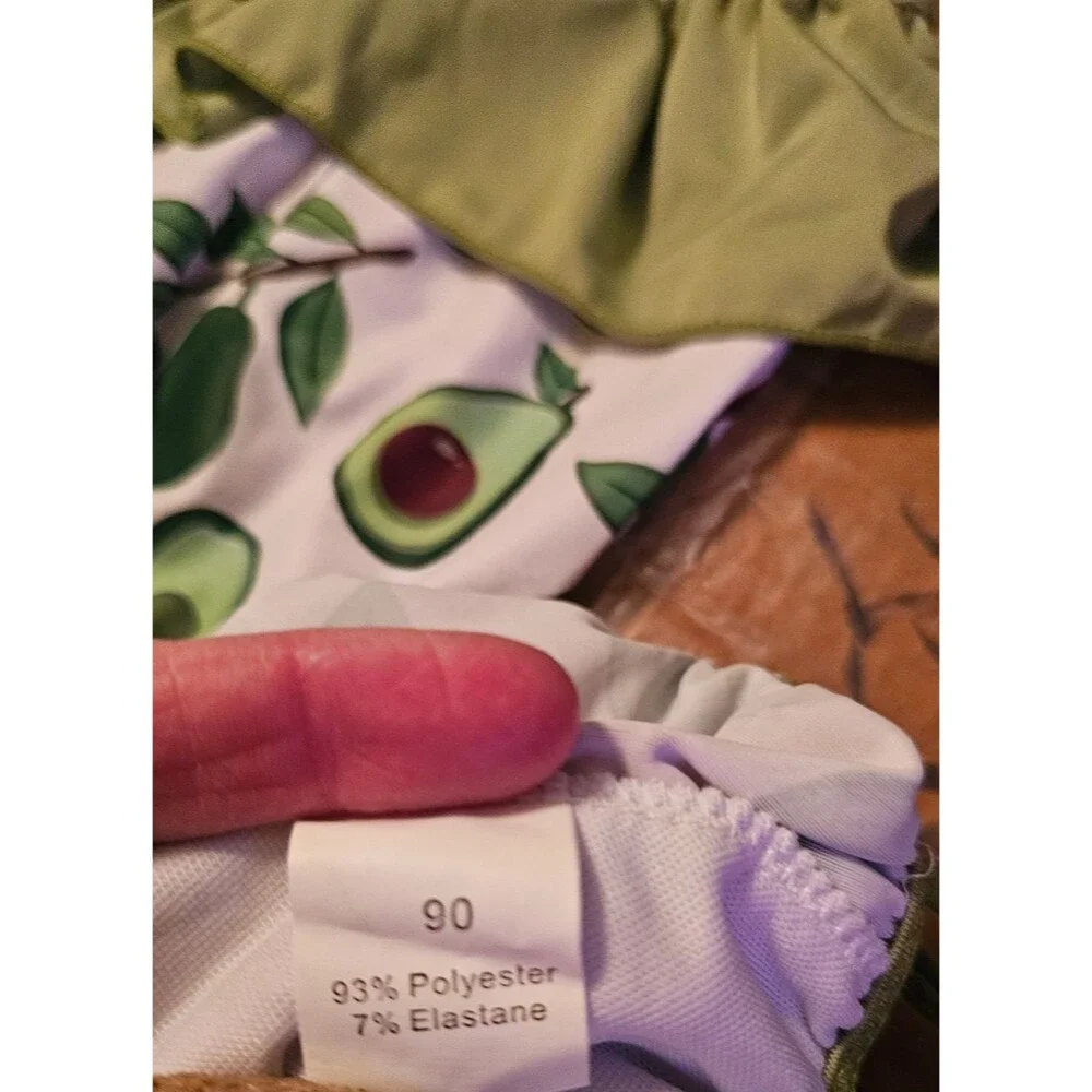 Avocado toddler swimwear and hat Multiple Sizes 2T, 3T, 5T NEW